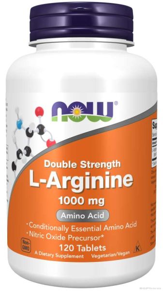 Л-Аргинин 1000 мг х 120 таблетки Now Foods Sports | L-Arginine