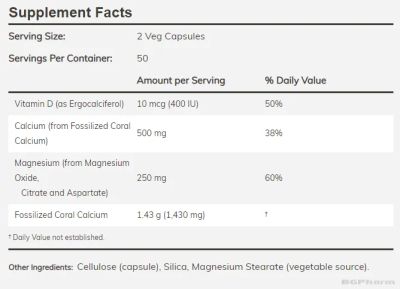 Корал Калций Плюс х 100 веган капсули Now Foods | Coral Calcium Plus