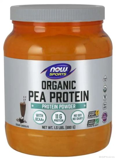 Грахов протеин БИО х 680 гр с вкус на ШОКОЛАД Now Foods | Pea Protein Bio