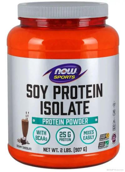 Соев Протеин Изолат с вкус на шоколад х 908 гр Now Foods Sports | Soy Protein Isolate