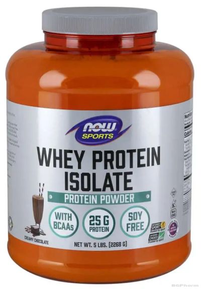 Суроватъчен Протеин Изолат х 2268 гр РАЗЛИЧНИ ВКУСОВЕ Now Foods Sports | Isowhey Protein