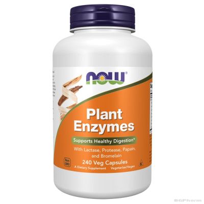Растителни храносмилателни ензими х 240 капсули Now Foods | Plant Enzymes