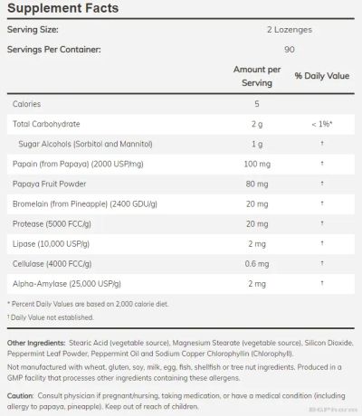 Папая ензими х 180 дъвчащи таблетки Now Foods | Papaya Enzymes