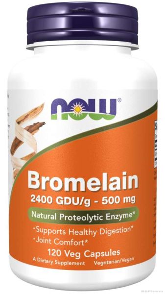 Бромелаин 500 мг х 120 капсули Now Foods| Bromelain