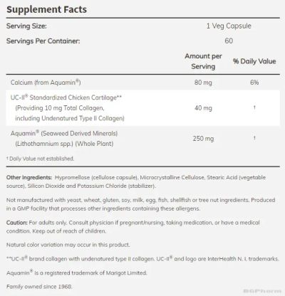 UC-II Колаген Тип 2 40 мг х 120 капсули Now Foods | Collagen