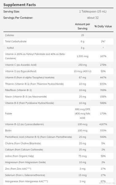 Течни Мултивитамини х 473 мл Now Foods | Liquid Multies
