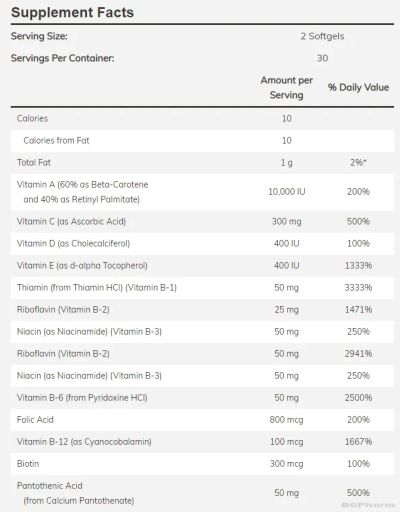 Liquid Multi Gels Мултивитамини х 60 меки капсули Now Foods