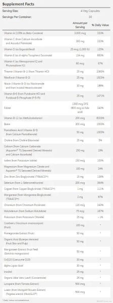 EVE Мултивитамини за жени х 120 капсули без желязо Now Foods | Eve Multies