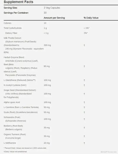 Liver Refresh Детокс формула за черен дроб х 90 капсули Now Foods