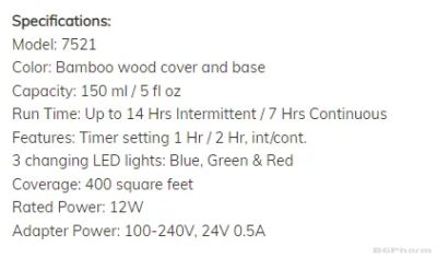 Дифузер за етерични масла Бамбуков Now Foods