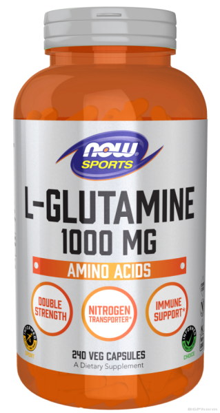 Л-Глутамин 1000 мг х 240 капсули Now Foods | L-Glutamine