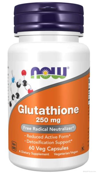 Л-Глутатион 250 мг х 60 капсули Now Foods | Glutathione