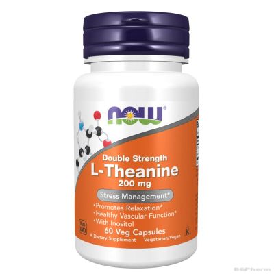 Л-Теанин 200 мг х 60 капсули Now Foods | L-Theanine