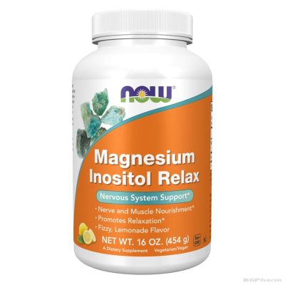 Магнезий с Инозитол РЕЛАКС на прах 454 гр с вкус на лимон Now Foods | Magnesium Inositol Relax