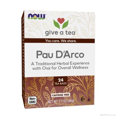 Пау Дарко чай х 24 филтърни пакетчета Now Foods | Pau D'arco
