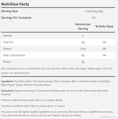 Пау Дарко чай х 24 филтърни пакетчета Now Foods | Pau D'arco