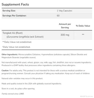 ТЕСТО ДЖАК 300 За покачване на тестостерона х 60 капсули Now Foods | Testo Jack