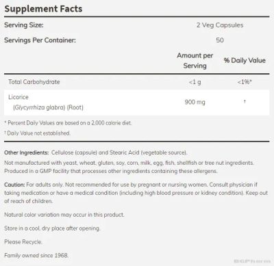 Сладък Корен 450 мг х 100 капсули Now Foods | Licorice Root