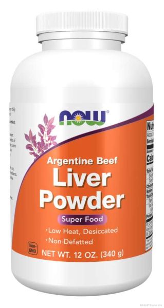 Телешки Черен Дроб на прах 340 гр Now Foods | Beef Liver Powder