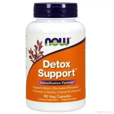 DETOX SUPPORT Хранителна добавка за детоксикация х 90 капсули Now Foods