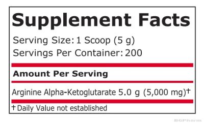 Аргинин Алфа-Кетоглутарат на прах 250 гр Pure Nutrition | AAKG Powder