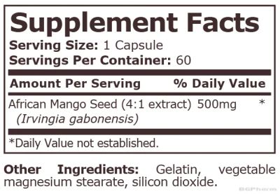 Африканско манго за отслабване х 60 капсули Pure Nutrition | African Mango