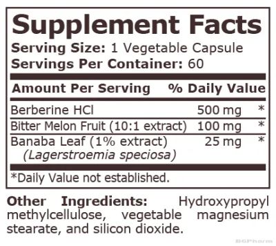 Берберин Комплекс за отслабване х 60 капсули Pure Nutrition | Berberin Complex