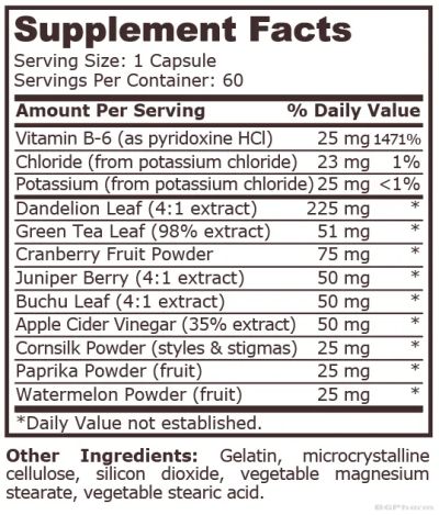 Билков Диуретик AQUA OUT х 60 капсули Pure Nutrition | Aqua Out