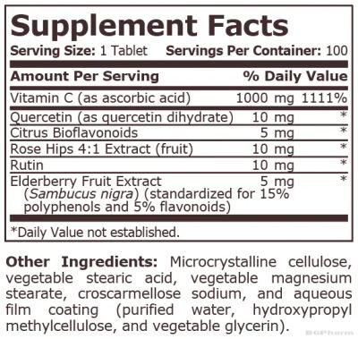 Витамин Ц 1000 мг ПЛЮС х 100 таблетки Pure Nutrition | Vitamin C Plus