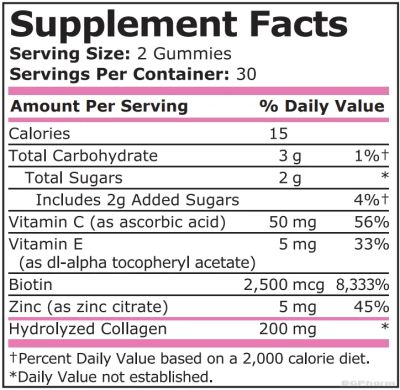 Колаген х 60 желирани таблетки с вкус на лимон Pure Nutrition | Collagen Gummies