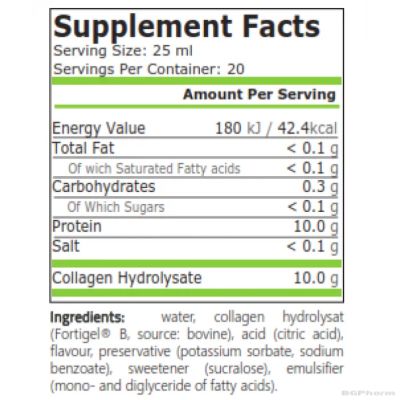 Течен Колаген с вкус на горски плодове 25 мл х 20 флакона Pure Nutrition | Liquid Collagen