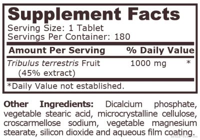 Трибулус терестрис 1000 мг х 180 таблетки Pure Nutrition | Tribulus terrestris