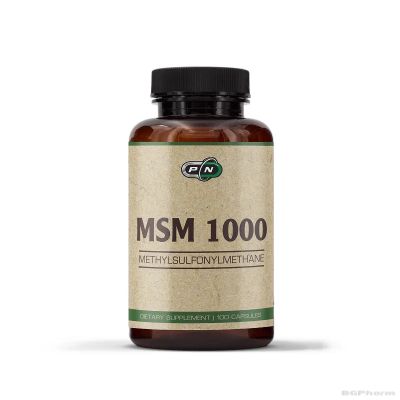 МСМ Метилсулфонилметан ( органична сяра ) 1000 мг х 100 капсули Pure Nutrition | MSM