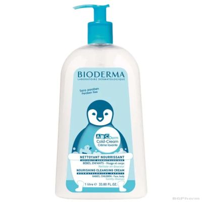 Биодерма АБЦ ДЕРМ Колд крем лавант измивен крем 1 л | ABC Derm Bioderma