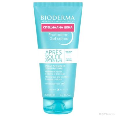 Биодерма ФОТОДЕРМ Апре - солей гел - крем за след слънце 200 мл | Photoderm Bioderma