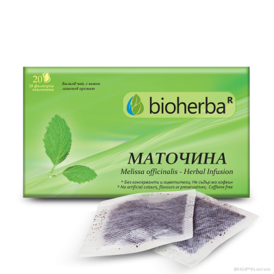 Маточина чай х 20 пакетчета БИОХЕРБА | BIOHERBA Lemon Balm
