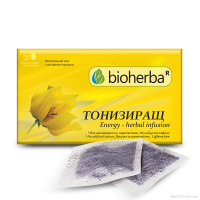 Билков чай ТОНИЗИРАЩ х 20 пакетчета БИОХЕРБА | BIOHERBA