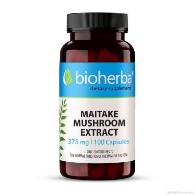 Майтаке екстракт 375 мг х 100 капсули БИОХЕРБА | BIOHERBA Maitake Mushroom