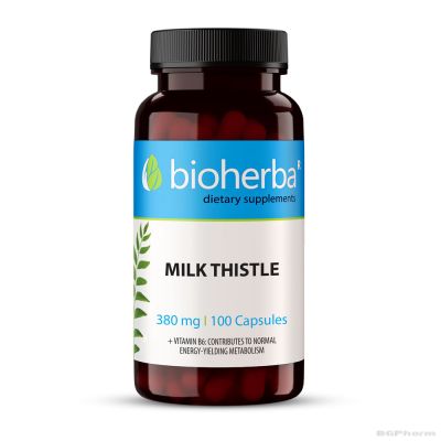 Бял трън 380 мг х 100 капсули БИОХЕРБА | BIOHERBA Milk Thistle