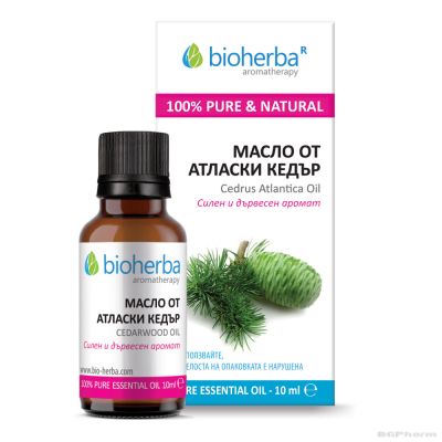 АТЛАСКИ КЕДЪР Етерично масло х 10 мл БИОХЕРБА | BIOHERBA Essential oil - Cedarwood