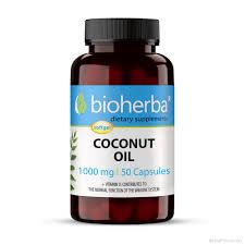 Кокосово масло 1000 мг х 50 капсули БИОХЕРБА | BIOHERBA Coconut Oil