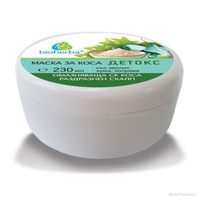 ДЕТОКС Маска за коса при раздразнения х 230 мл БИОХЕРБА | BIOHERBA DETOX Hair Mask
