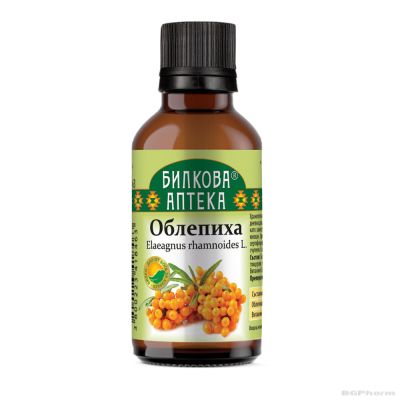 Облепиха ( ракитник, морски зърнастец) тинктура х 50 мл БИОХЕРБА | BIOHERBA Sea-buckthorn