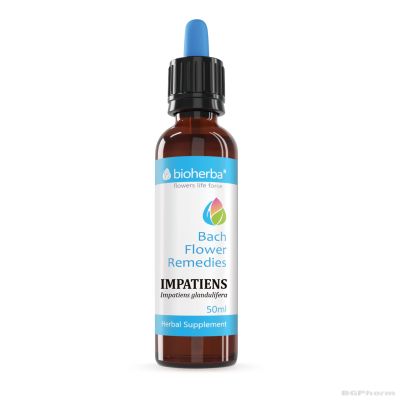 Капките на доктор БАХ : Слабонога х 50 мл БИОХЕРБА | BIOHERBA Impatiens glandulifera Dr Bach Flower Remedies