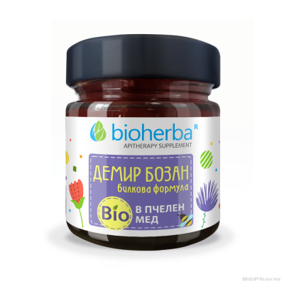 Пчелен мед БИО + Демир бозан х 280 гр БИОХЕРБА | ORGANIC BEE HONEY BIOHERBA