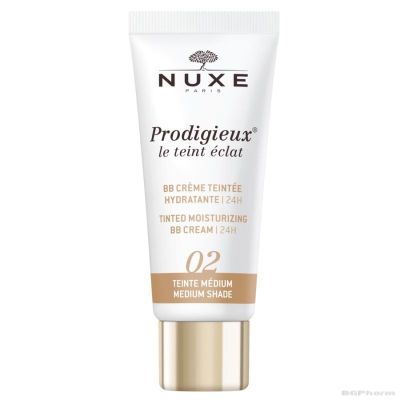 Нукс ПРОДИЖО Тониран хидратиращ BB крем за лице х 30 мл СРЕДЕН ТОН 02 | NUXE Prodigieux