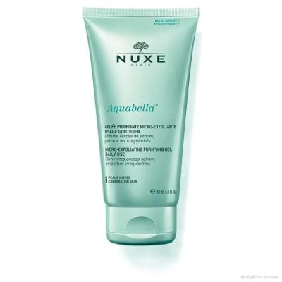 Нукс АКВАБЕЛА Микроексфолиращ почистващ гел за смесена и мазна кожа х 150 мл | NUXE Aquabella
