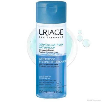 ЮРИАЖ Двуфазен лосион за премахване на водоустойчив грим х 100 мл | URIAGE DEMAQUILLANT YEUX
