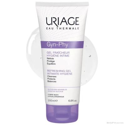 ЮРИАЖ ГИН-ФИ Интимен измивен и освежаващ гел х 200 мл | URIAGE GYN-PHY