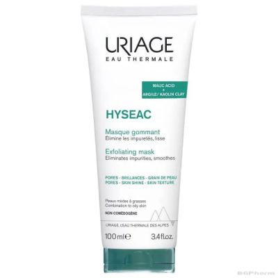 Юриаж ХИСЕАК HYSEAC Ексфолираща маска за лице х 100 мл | URIAGE Hyseac Exfoliating Face Mask